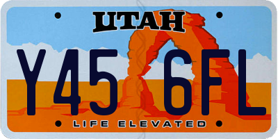 UT license plate Y456FL