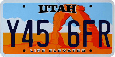 UT license plate Y456FR