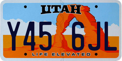UT license plate Y456JL