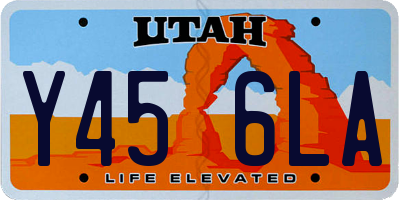 UT license plate Y456LA