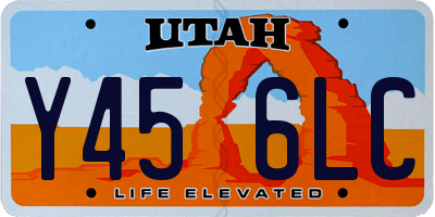 UT license plate Y456LC