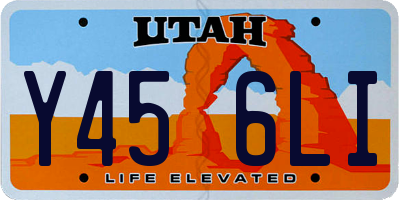 UT license plate Y456LI