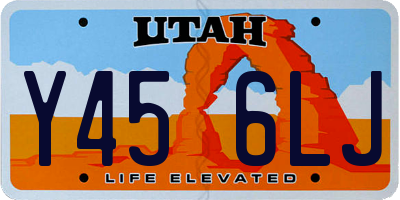 UT license plate Y456LJ