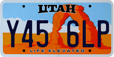UT license plate Y456LP