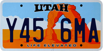 UT license plate Y456MA