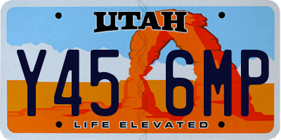 UT license plate Y456MP