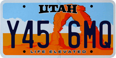 UT license plate Y456MQ