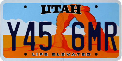 UT license plate Y456MR