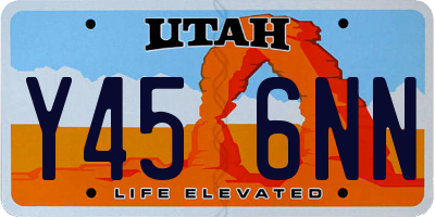UT license plate Y456NN