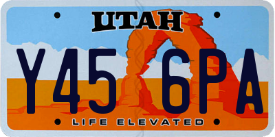 UT license plate Y456PA