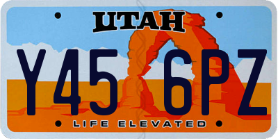 UT license plate Y456PZ