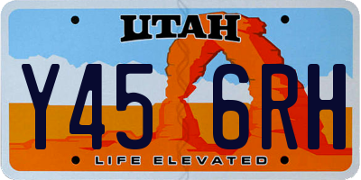 UT license plate Y456RH