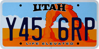 UT license plate Y456RP