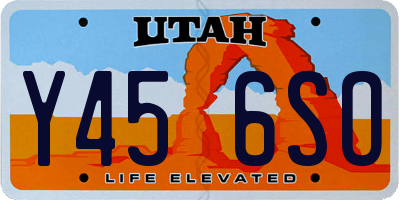 UT license plate Y456SO