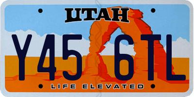 UT license plate Y456TL