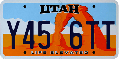 UT license plate Y456TT