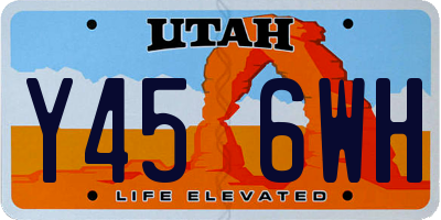 UT license plate Y456WH