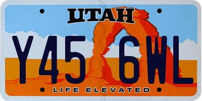 UT license plate Y456WL