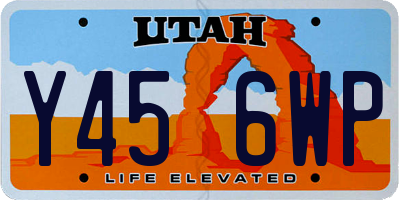 UT license plate Y456WP