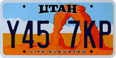 UT license plate Y457KP