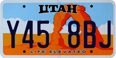 UT license plate Y458BJ