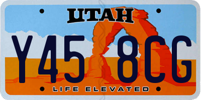 UT license plate Y458CG