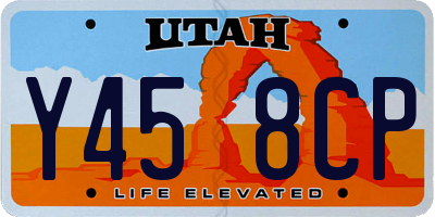UT license plate Y458CP