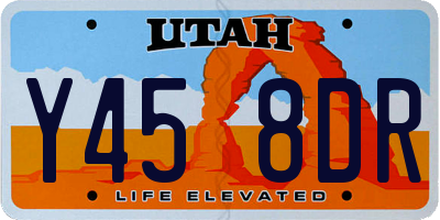 UT license plate Y458DR