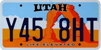 UT license plate Y458HT