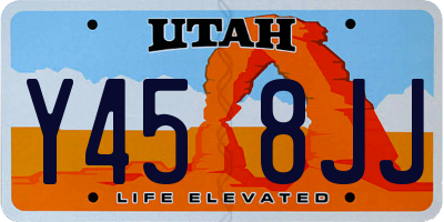 UT license plate Y458JJ