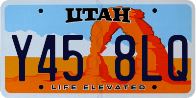 UT license plate Y458LQ