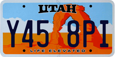 UT license plate Y458PI