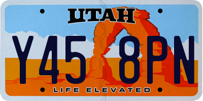 UT license plate Y458PN