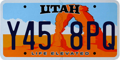 UT license plate Y458PQ