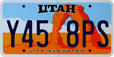 UT license plate Y458PS