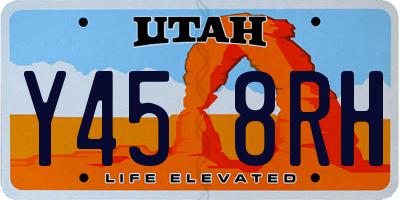 UT license plate Y458RH