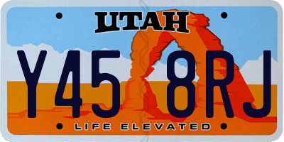 UT license plate Y458RJ