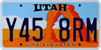 UT license plate Y458RM