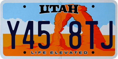 UT license plate Y458TJ