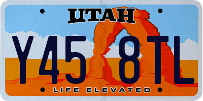 UT license plate Y458TL