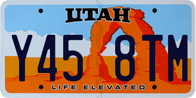 UT license plate Y458TM