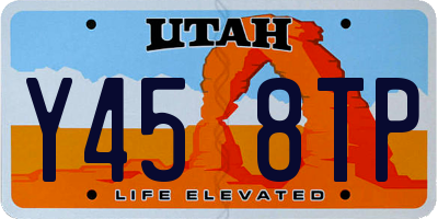 UT license plate Y458TP