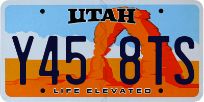 UT license plate Y458TS
