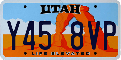 UT license plate Y458VP