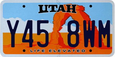 UT license plate Y458WM