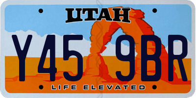 UT license plate Y459BR