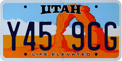 UT license plate Y459CG
