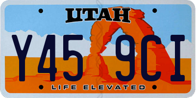 UT license plate Y459CI