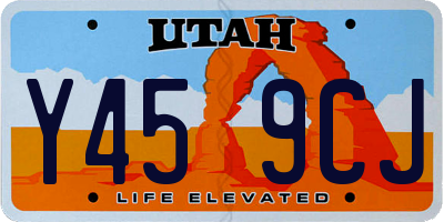 UT license plate Y459CJ