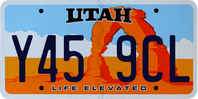 UT license plate Y459CL